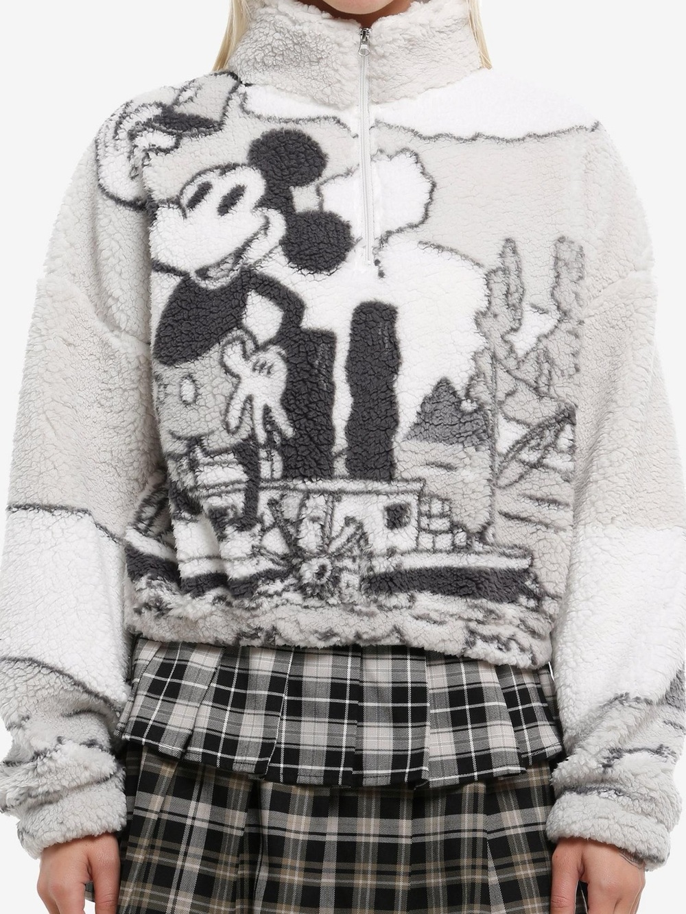 Hot Topic Disney Steamboat Mickey Long Sleeve Sherpa Size XL